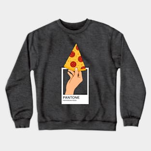 Pepperoni Pizza Color Crewneck Sweatshirt